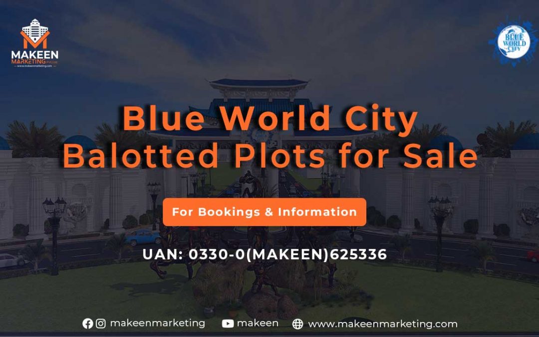 Limited Blue World City Balloted Plots for Sale